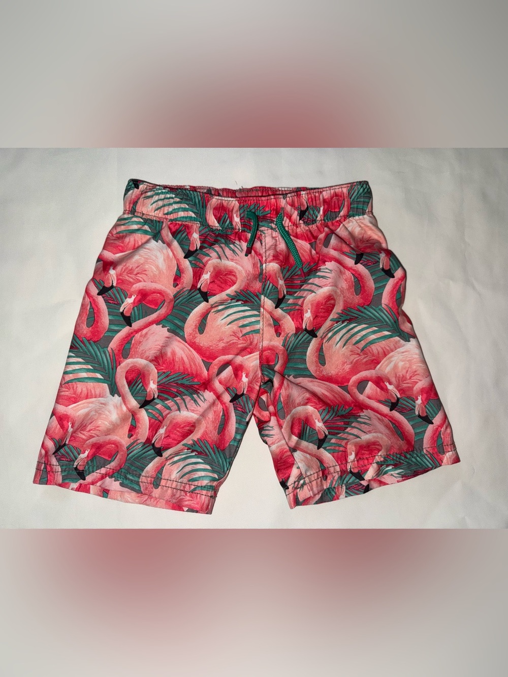 Old Navy Pink Flamingo Print Kids Shorts